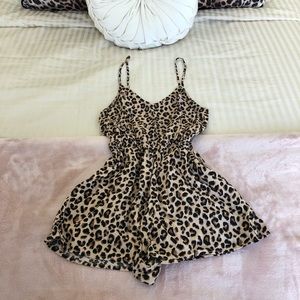 Leopard print romper